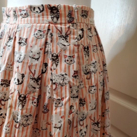 Vintage Animal Print Midi Skirt - Picture 3 of 14